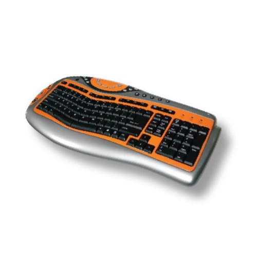 Curves Multimedia Keyboard (wireless & USB Cable)