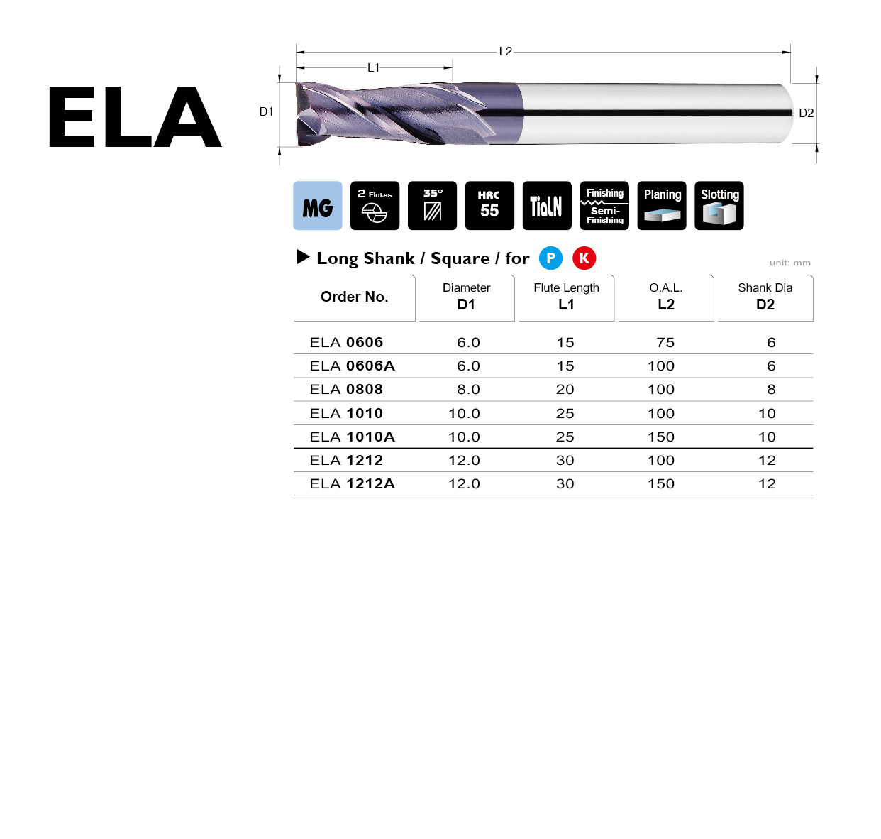 Flat End Mills,Long Shank