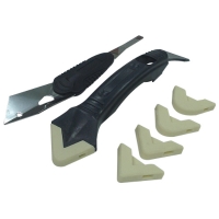 Silicone Trowel & Scraper Set with Stainless-steel Blade