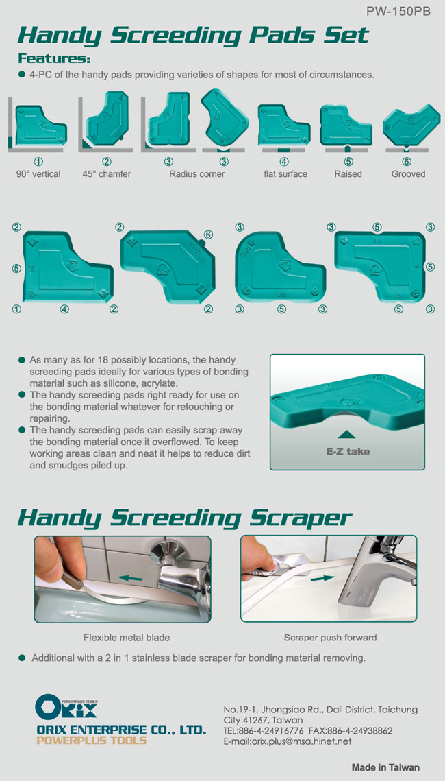 Handy Screeding Pads Set