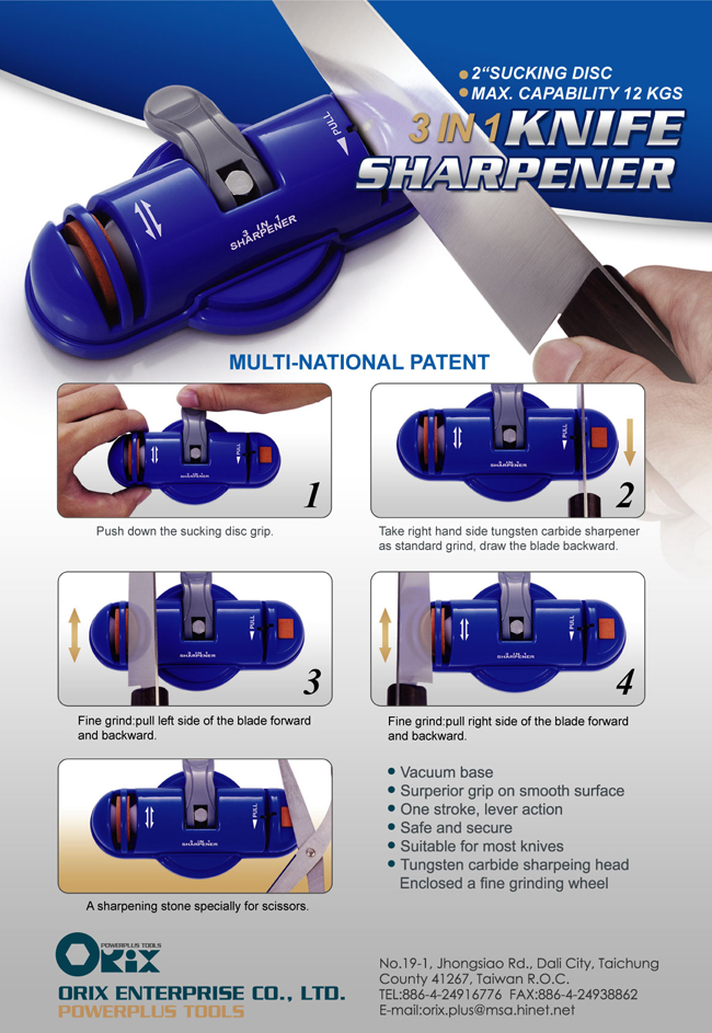 3 in 1 Knife Sharpener