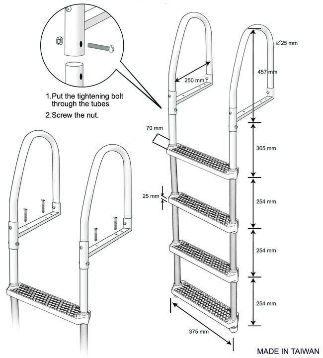 Dock Ladder (Plastic 4 Steps)