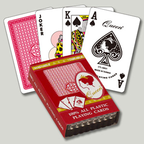 100% Plastic playing cards