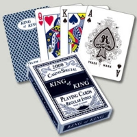 High quality embossed paper playing cards with plastic coated