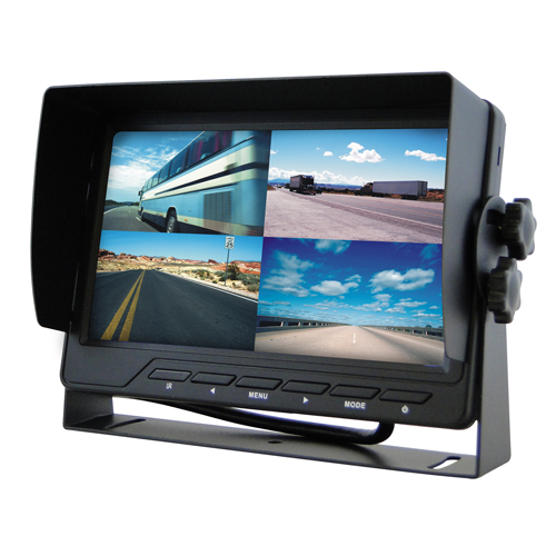 7” monitor built-in quad screen/touch screen