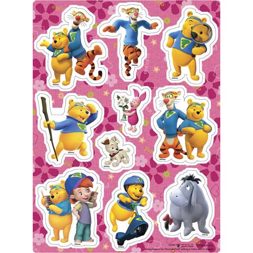 Raised Relief Stickers (Winnie the Pooh)