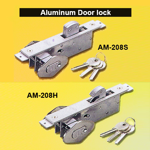 Aluminum Door Lock with 3 Keys.
