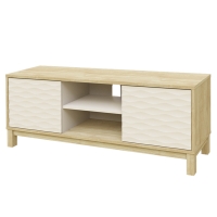 Modern TV Stand with Textured doors