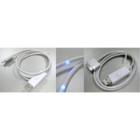 USB cable with led flow indicator