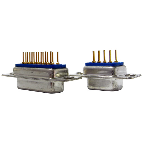 Filtered D-SUB Female Vertical Solder Cup Connector with Capacitive EMI Suppression