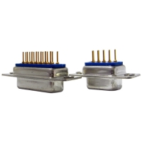 Filtered D-SUB Female Vertical Solder Cup Connector with Capacitive EMI Suppression