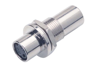 Feed-Thru Adapter, Mini DIN 4, Female / Female