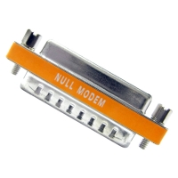 Mini Null Modem Adapter, DB25 Full Handshake, Male / Female Mini Null Modem Adapter, DB25 Full Handshake, Male / Female