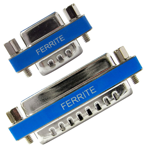 Ferrite Filter (EMI) Adapter, DB9、15、25、37 Male / Female