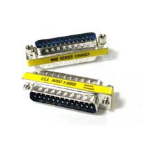 Mini Gender Changer, DB25 Male / Male