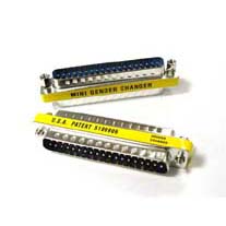 Mini Gender Changer, DB37 Male / Male