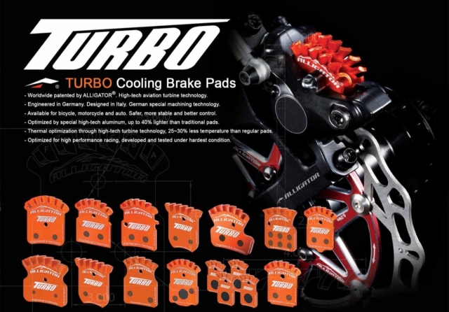 Cooling brake pads