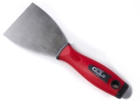 PUTTY KNIFE(HIGH CARBON STEEL BLADE/ FLEX. & PLASTIC HANDLE)W/BEATING CAP)