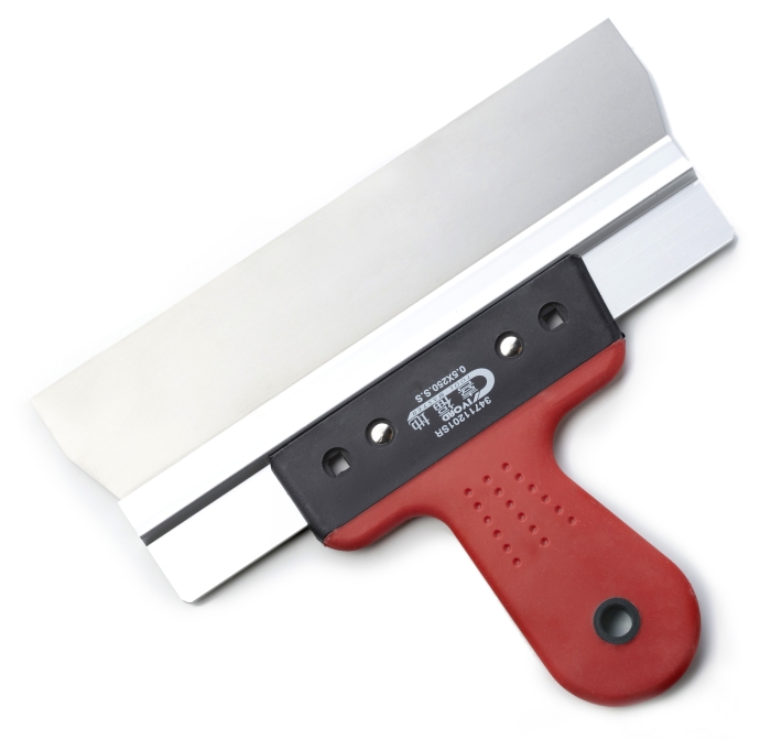 TAPING KNIFE(RIGHT ANGLE - STAINLESS STEEL BLADE/ PLASTIC HANDLE)