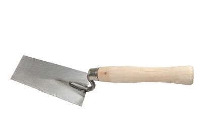 BRICK TROWELS(CARBON STEEL WITH TRAPEZOID BLADE & WOOD HANDLE )