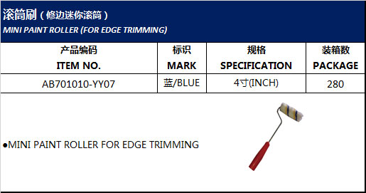 MINI PAINT ROLLER (FOR EDGE TRIMMING)