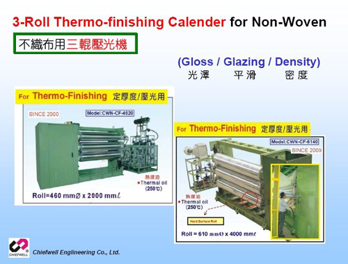3-Roll Thermo-finishing Calender for Non-Woven