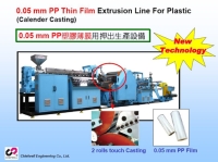 0.05 mm PP塑膠薄膜用押出生產設備