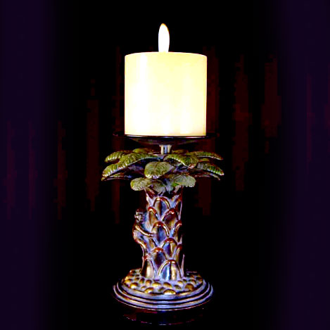 MONKEY PALM CANDLE HOLDER S SIZE