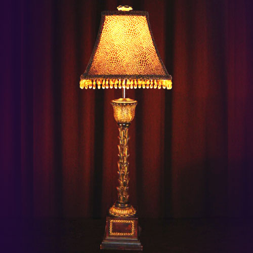 PRINCELY PALM TREE BUFFET LAMP