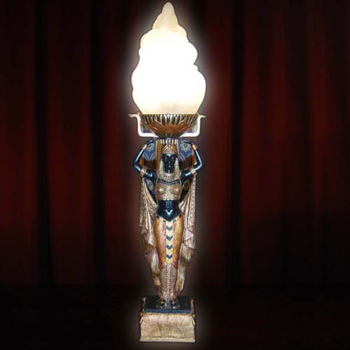 EGYPT SERVING GIRL TABLE LAMP