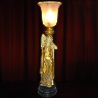 LADY ART NOUVEAU BUFFET LAMP LADY ART NOUVEAU BUFFET LAMP