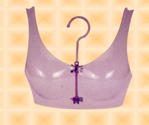 Free-Hanging Transparent D-cup Breast Form