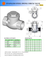 Stainless Steel Swing Check Valve