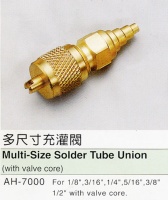 Multi-Size Solder Tube Union(With Valve Cord)