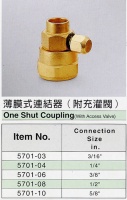 One Shut Coupling(With Access Valve)