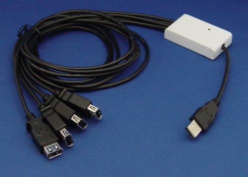 USB 4 孔接口線型集線器