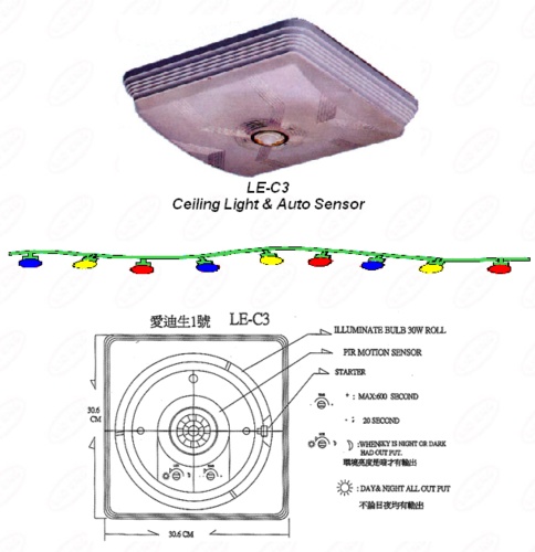 Ceiling Light & Auto Sensor