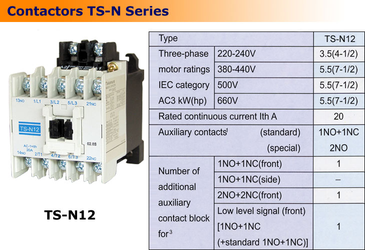 Contactors TS-N Series