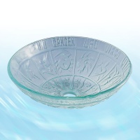 Glass Washbasin-Transparent&Horoscope
