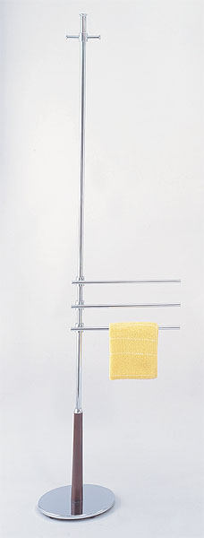 Wooden-leg-based bathrobe & towel rack Wooden-leg-based bathrobe & towel rack