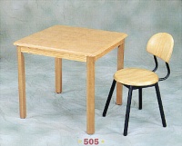Wooden Table and Chair