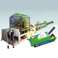 Wet Tissue Producing Machine
Pop up filding type. This machine also has the function of folding typ