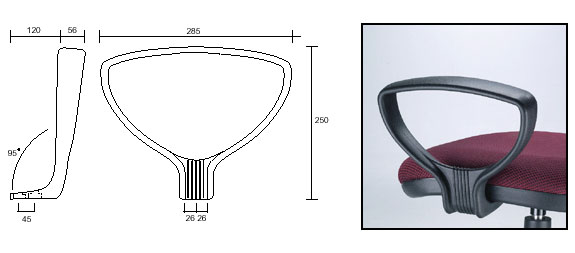Plastic Arm with Bracket Plastic Arm with Bracket