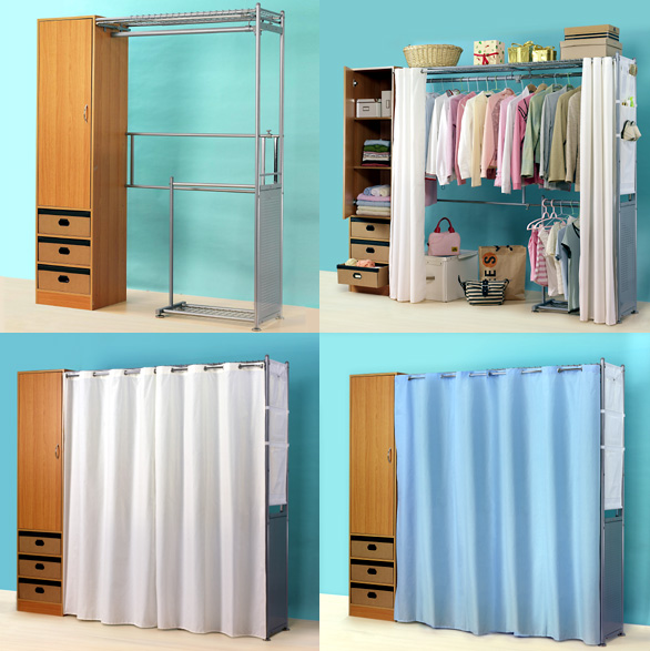 Clothes Cabinet with Extened Shelf