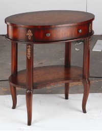 1 DRAWER OVAL TABLE