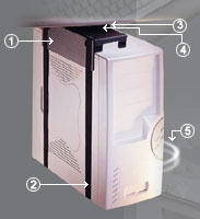 UNDER WORKSURFACE ADJUSTABLE CPU HOLDER UNDER WORKSURFACE ADJUSTABLE CPU HOLDER