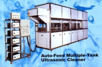 Auto-Feed Multiple-Tank Ultrasonic Cleaner