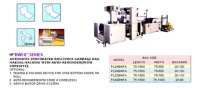 AUTOMATIC PERFORATED ROLLSTOCK GARBAGE BAG MAKING MACHINE WITH AUTO-REWINDER(WITH CORELESS).