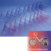 Bicycle helmet visors