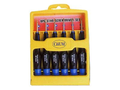 6PCS STAR SCREWDRIVER SET